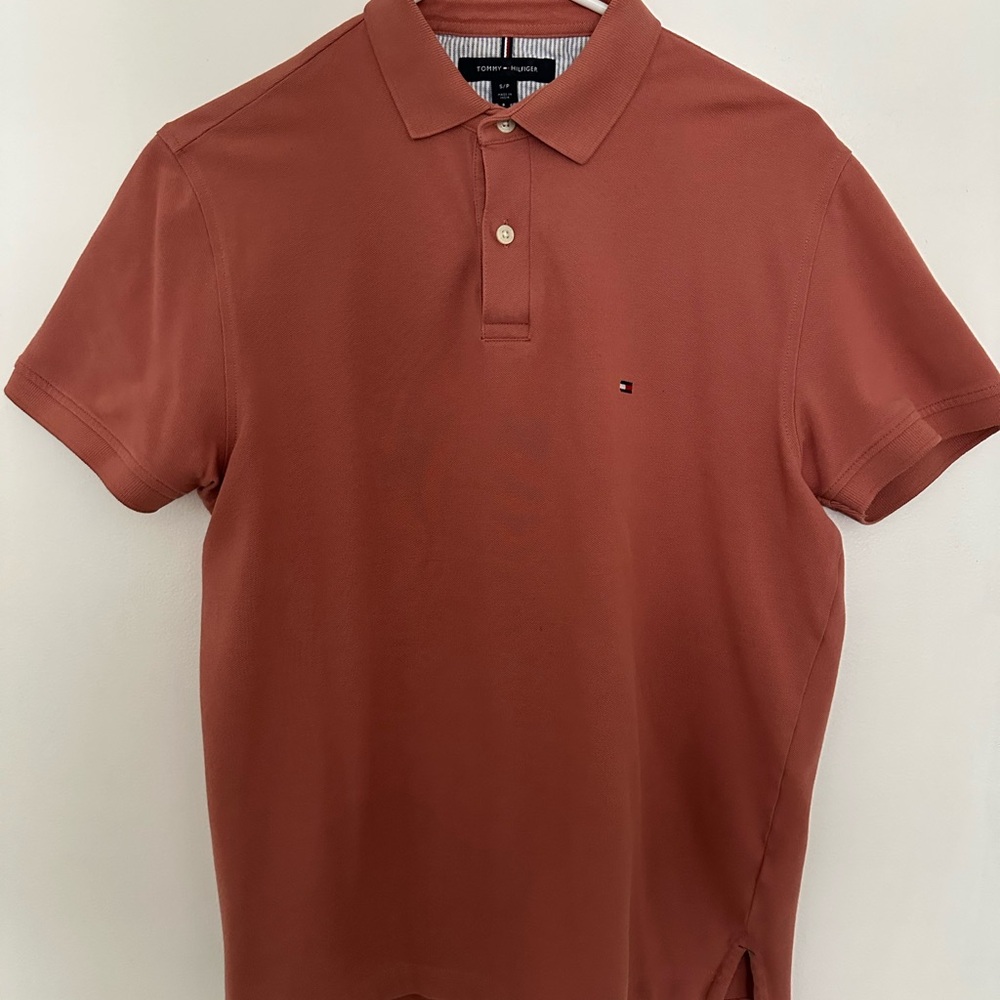Tommy Hilfiger Men's Rust Polo Shirt